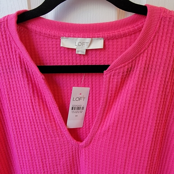 NWT LOFT Waffle Shirt - Picture 2 of 3